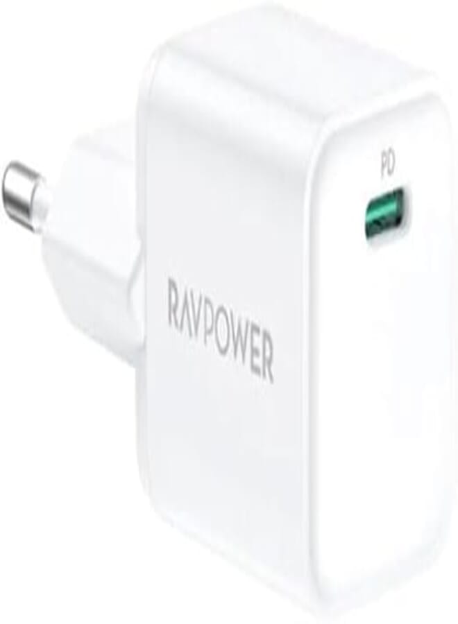 RAVPower RP-PC167 PD 20W Fast Wall Charger USB-C Port - White|18 Months Warranty